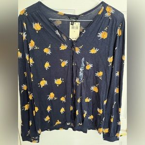 Women’s Lucky Brand long sleeve Boho top